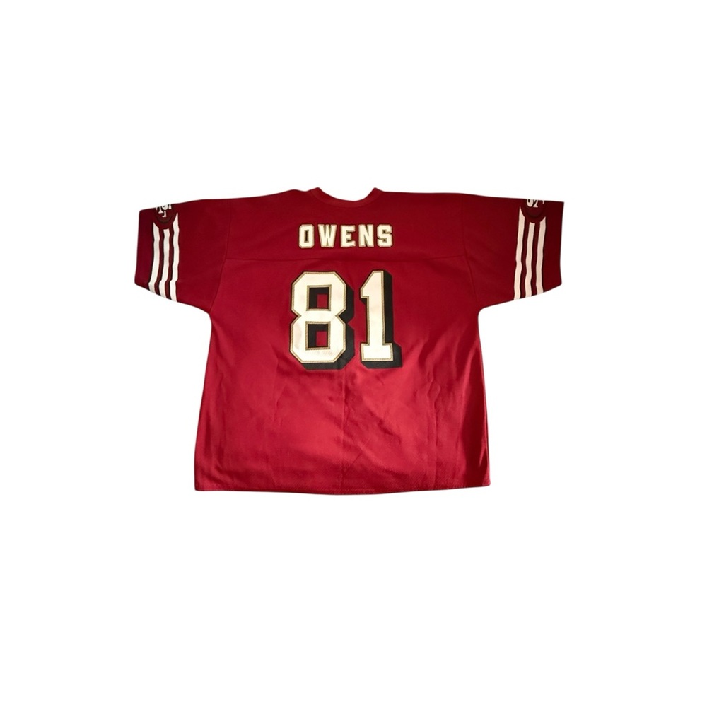 Vintage San Francisco 49ers Jersey Logo Athletic Mens Sz L #81 Terrell Owens